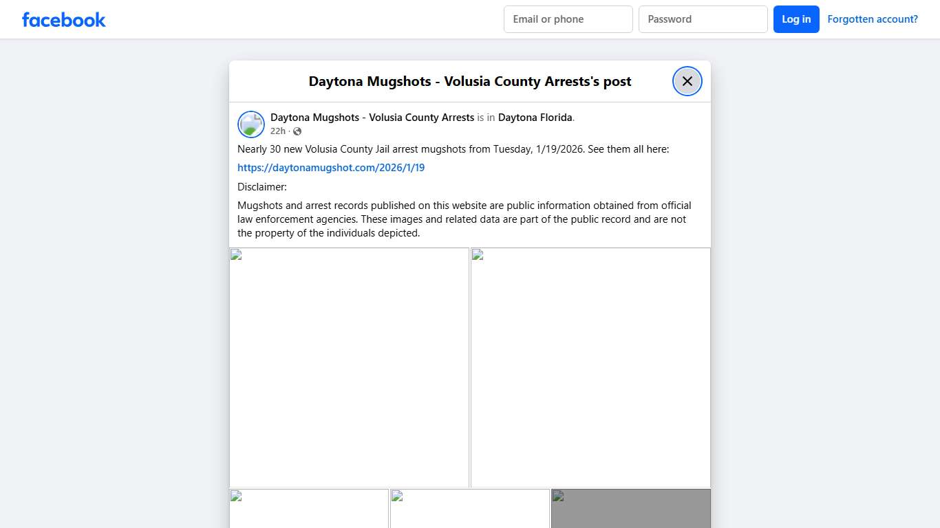 Nearly 30 new... - Daytona Mugshots - Volusia County Arrests | Facebook